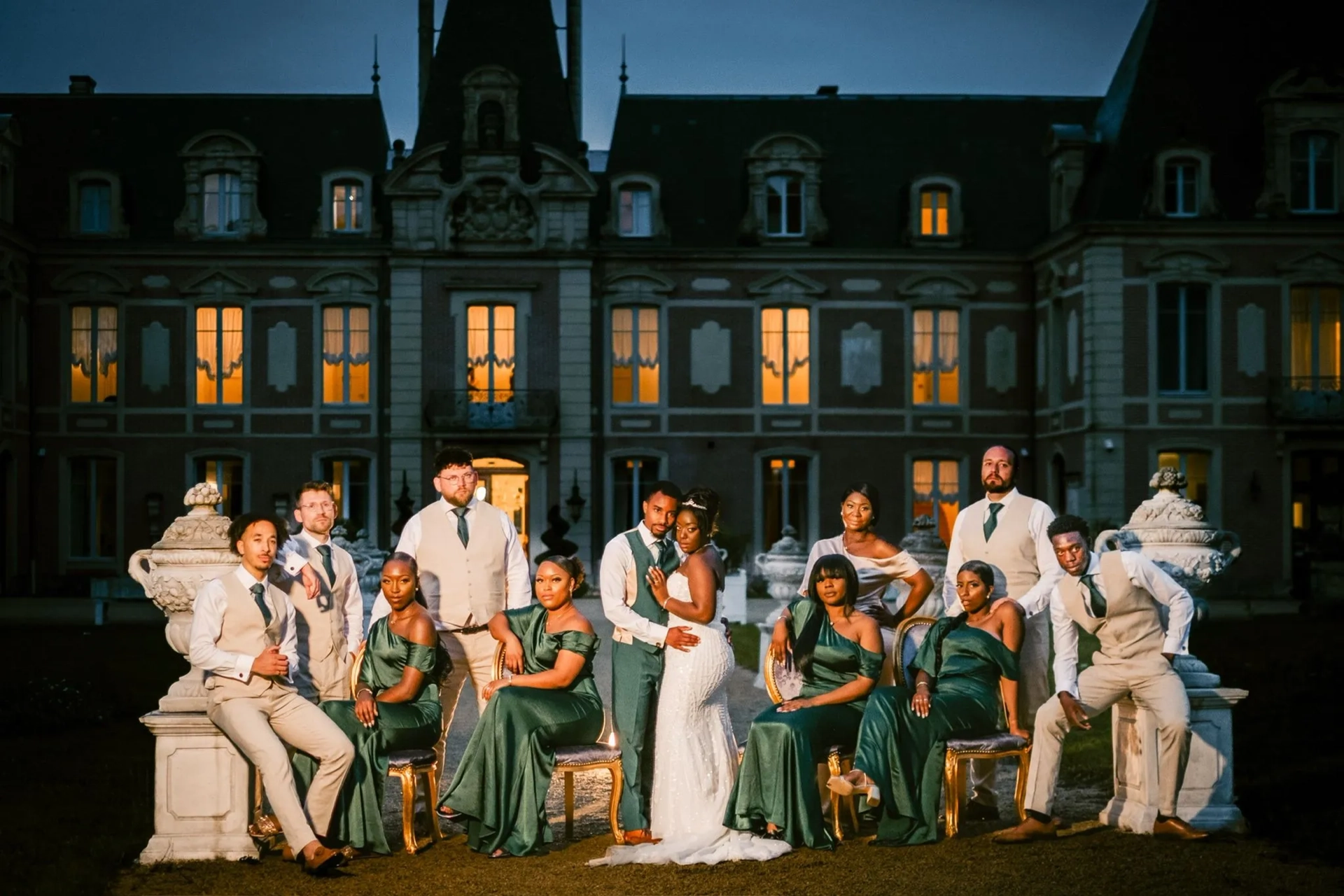 Ambiance festive lors d’un week-end de mariage